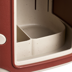 cosy mangeoire à oiseaux 18cm rouge toscane